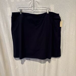 NWT T by Talbots Navy skort 2X